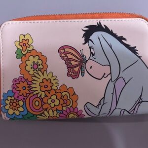 Loungefly Disney Winnie the Pooh Eeyore Floral Small Zip Wallet